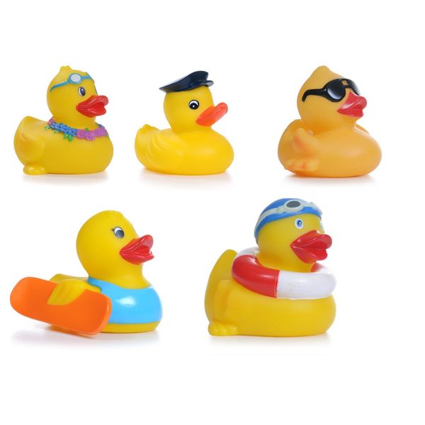 Essentials Bath, Spa or Hot Tub Rubber Toy Duck - Beach Ball