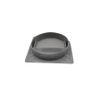 80mm Square PC Computer Desk Plastic Grommet Table Cable Tidy Wire Hole Cover White