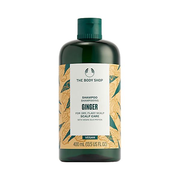 Ginger Scalp Care Shampoo – for Dry, Flaky Scalps – with Vegan Silk Protein – 40
