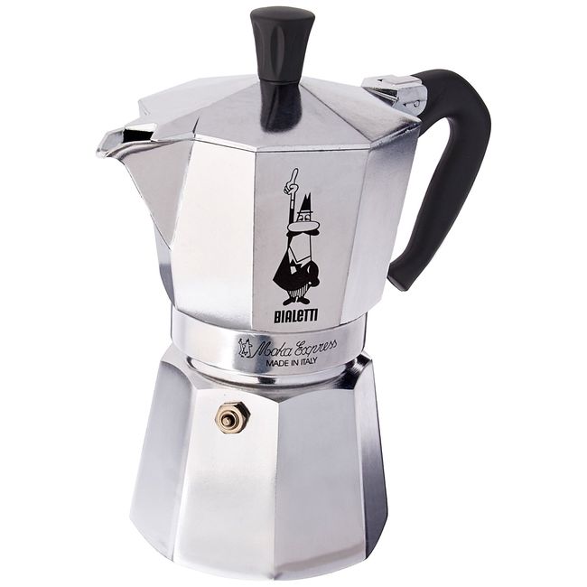 Bialetti 6 Cup Moka Stovetop Express Espresso Maker - Black 