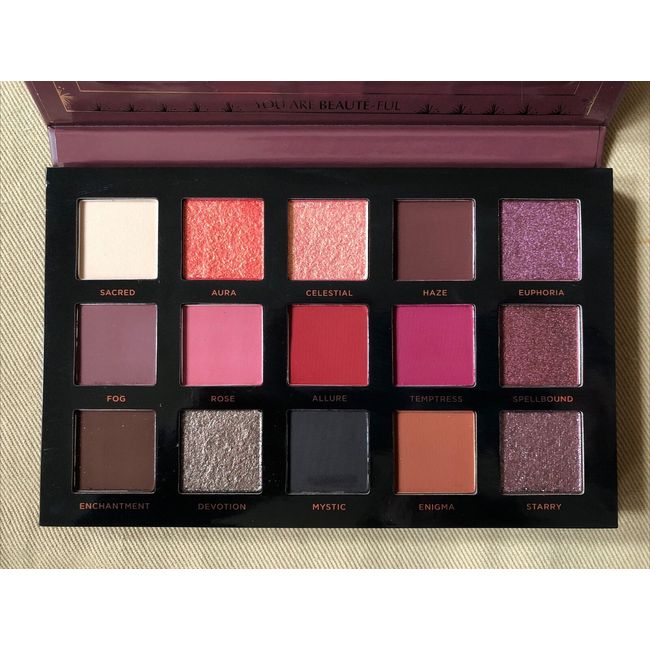 New ACE BEAUTE Mystic Romance Eyeshadow Palette Full Size Sparkly Shimmer Matte