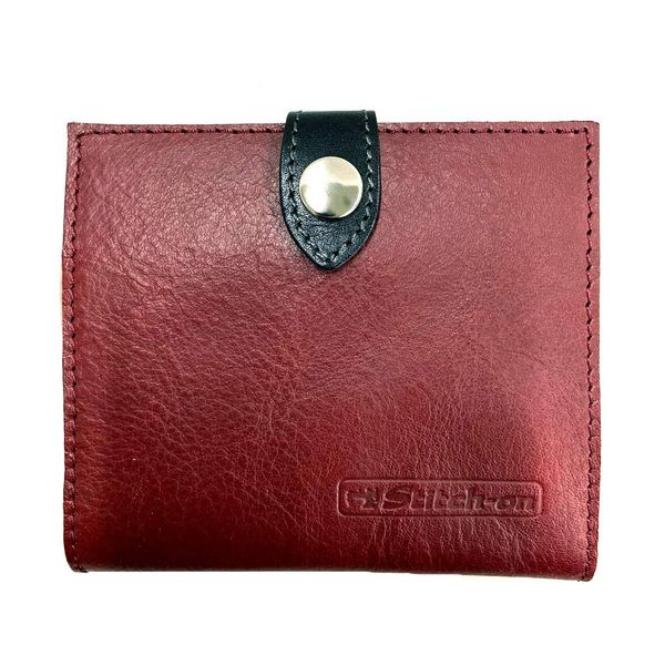 Stitch-on 52090 Cowhide Leather Mask Case, Made in Japan, red (wine)