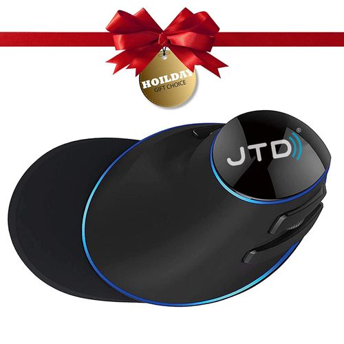 J-Tech Digital Wired Ergonomic Vertical USB Mouse with Adjustable Sensitivity (600/1000/1600 DPI), Scroll Endurance, Removable Palm Rest & Thumb Buttons [V628]