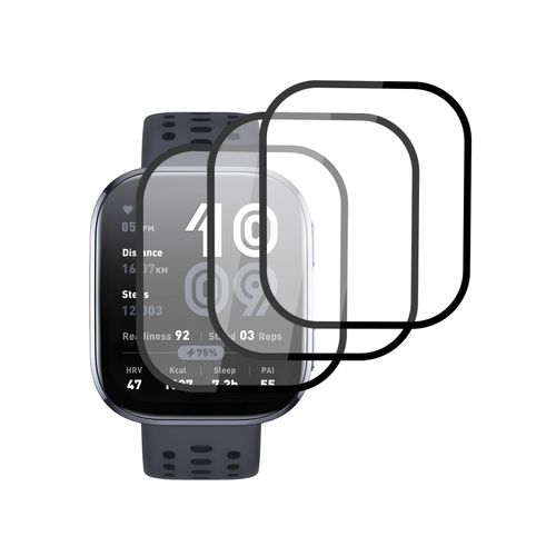 WUNIAK [3 Pack] for Amazfit Bip 6 Smartwatch, PMMA Film &3D Curved Edge& &Full Coverage&Anti-Scratch& Bubble Free&Case Friendly for Amazfit Bip 6.
