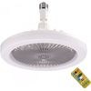 10" Adjustable E27 Socket Ceiling Fan Dimmable LED Light Remote Cooling Fan Lamp