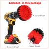 4PCS Drill Brush Set Power Scrubber Drill Attachments Carpet Tile Grout Cleaning