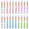 20 Pieces Crystal Lash Shampoo Brushes Glitter Eyelash Extension Cleanser Brush with Container Facial Nose Pore Deep Cleaning Brush Cosmetic Lash Cleanser Brush, 5 Colors