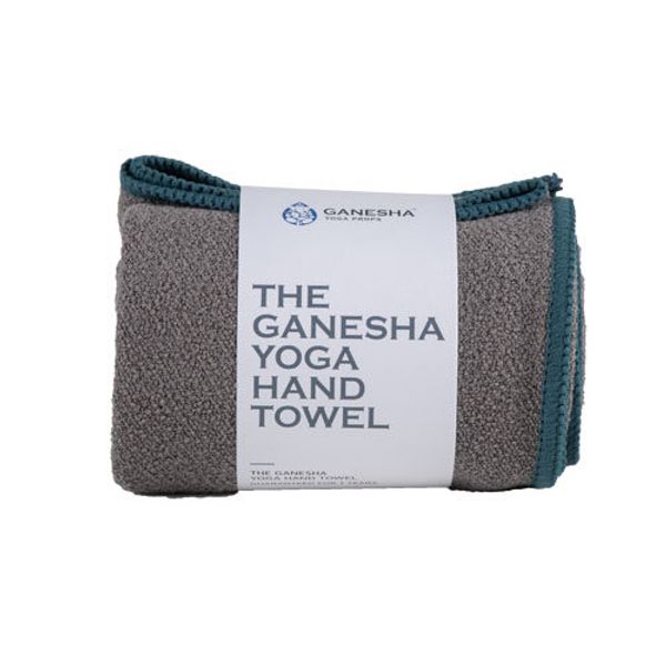 Ganesha Yoga Props The Ganesha Yoga Hand Towel Double Pack, Gray