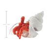 Folkmanis Mini Hermit Crab Finger Puppet, Orange; Cream