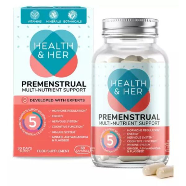 Health & Her Premenstrual Multi Nutrient Supplement 60 Capsules