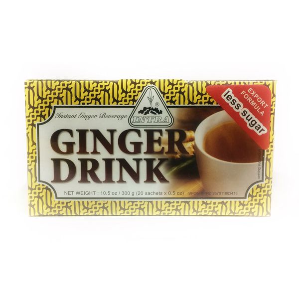 Intra Ginger Drink Less Sugar, total10.5 OZ,20PACK
