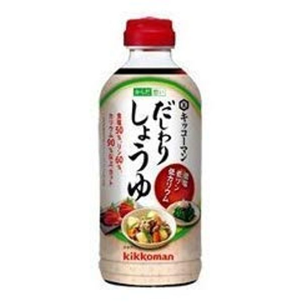 Kikkoman Nutrition Dashiwari Soy Sauce, 16.9 fl oz (500 ml), Kikkoman Low Salt, Low Phosphorus, Low Potassium