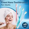 Extra Soft Toothbrushes For Adults - 20,000 Bristles, Super Nano Toothbrushes for Adults For Sensitive Gums, Toothbrush Soft Bristle Adult, Ultra Soft Bristle Toothbrush, Tooth brush, Soft Toothbrush
