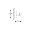 Grohe Essentials Wandhaken Brushed Hard Graphite