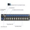 Evemodel 3V-24V DC Power Distribution Module 12 Channel Individual Switches