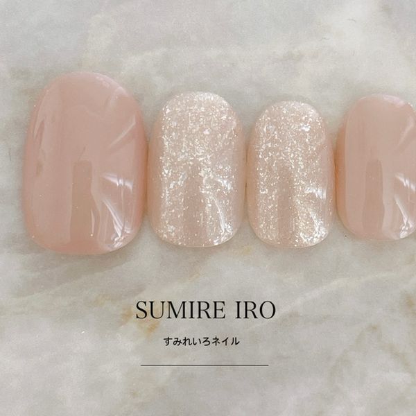 Nail tips False nails Bridal nails Short Long design Simple nails Nails Beige nails Small nails Large nails Berry short Chibi nails Adult nails False nails Custom nails<br> [2062]Adult beige champagne glitter