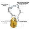 FB14 Yellow Chain Type London Fire Brigade Padlock Supplied with 1 Key