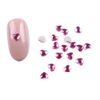 Tabletop Cotton Nail Parts, Inside Heart, 15 Pieces, Popular, 0.2 inch (4 mm), 0.2 inch (6 mm), 0.3 inch (8 mm), Brion, Hologram Decor Parts, Jewelry Parts, Nail Art, Studs, Resin Sealed, DIY, Various Colors (Plum Red, 4 mm)