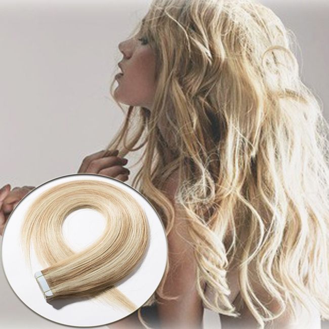 INVISIBLE TAPE 20 HAIR EXTENSIONS BLONDE