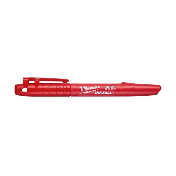 Milwaukee MHT48223170 INKZALLTM Fine Tip Marker Red
