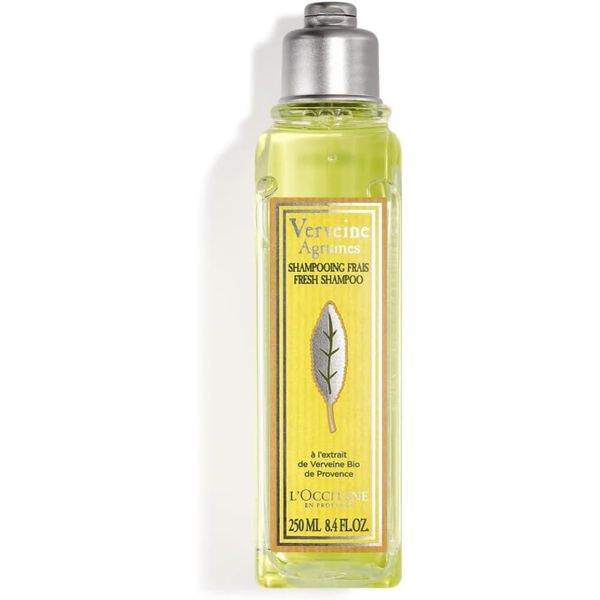 L'Occitane Citrus Verbena Shampoo 8.4 Fl.Oz: Sparkling Grapefruit and Lemon Scent, Enriched With Organic Verbena Extract, Gently Cleanse, Reveal Shine