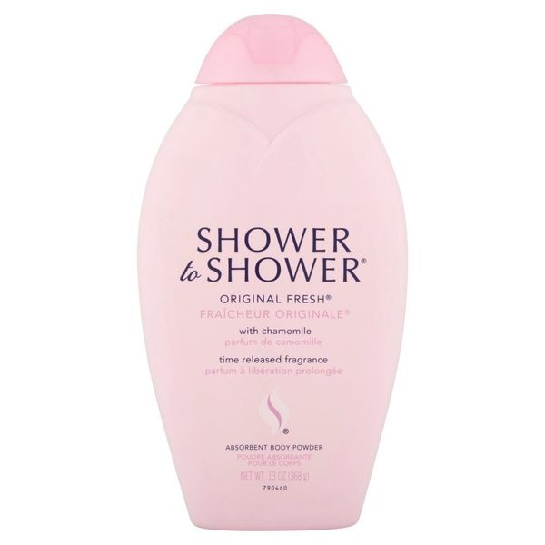 SHOWER TO SHOWER Body Powder Original Fresh 13 oz (Pack of 5)