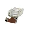 IDEAL Electrical 85-363 Shielded Feed-Thru Modular Plug Connector, Cable Connector for CAT6A/6/5e Shielded Cables, (10 Connectors)