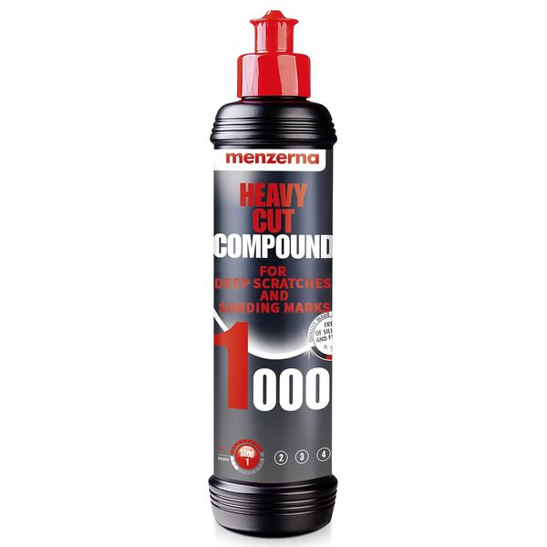 menzerna "Heavy Cut Compound 1000" I Abrasive Polishing Compound for Deep Scratches, Sanding Marks, Swirls & Holograms I Buffing and Polishing Compound for Scratch Repair I Silicone Free I 250 ml