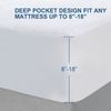 Bamboo Terry Waterproof Mattress Protector Soft Mattress Cover Pad Queen