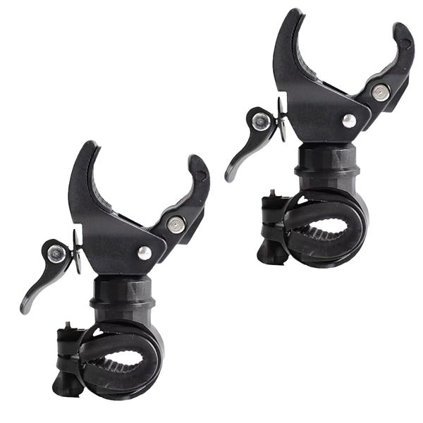 Alpha Depot Bicycle Light Holder Light U-Lock Air Pump Fixing Bracket x 2 Pack