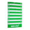 TeeTowel Golf swing alignment towel - swing training aid (Green and White)