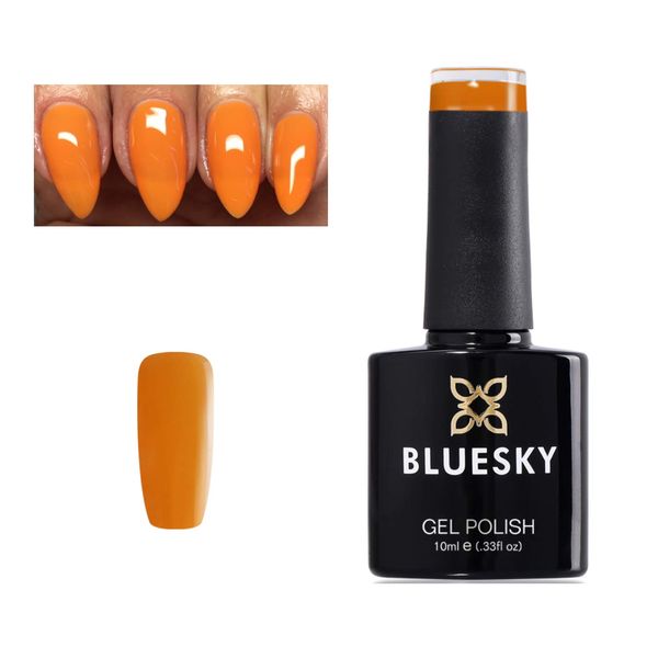 Bluesky GEL POLISH ORANGE PUMPKIN PIE Nail UV LED Soak Off 10ml CS16