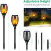 43" Solar Lights Outdoor Upgraded 96LED Waterproof Flickering Flames Torch Light