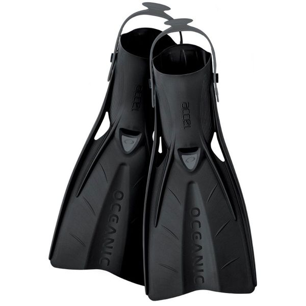 Oceanic Accel Open Heel Fin, BK, X-Large/XX-Large +12