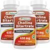 3 Pack Best Naturals Choline Bitartrate 650 mg 180 Tablets