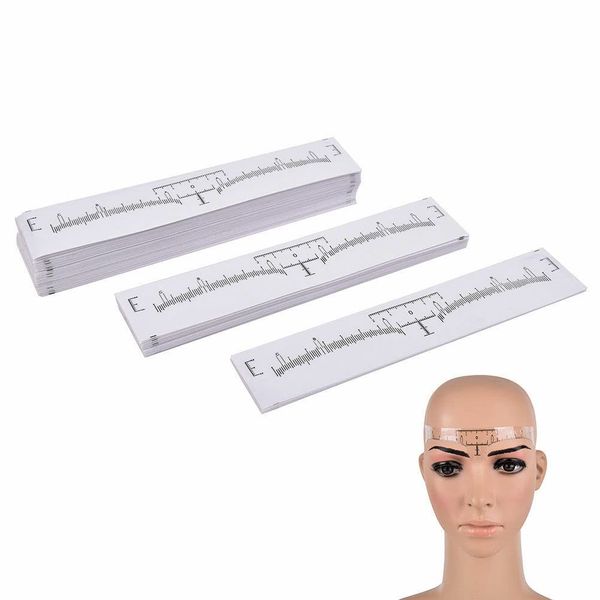 Microblading Disposable Eyebrow Ruler Sticker Tattoo Microblade Measure Tool UK (10pcs)