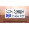 EMS Desk Nameplate Gift For EMT, Paramedics, First Responders - Solid Marble