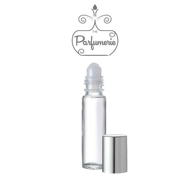 Roller Roll on ESSENTIAL OIL bottles SILVER Cap 10 ml Glass Refillable 6 PACK