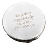 Personalised Silver Round Compact Mirror