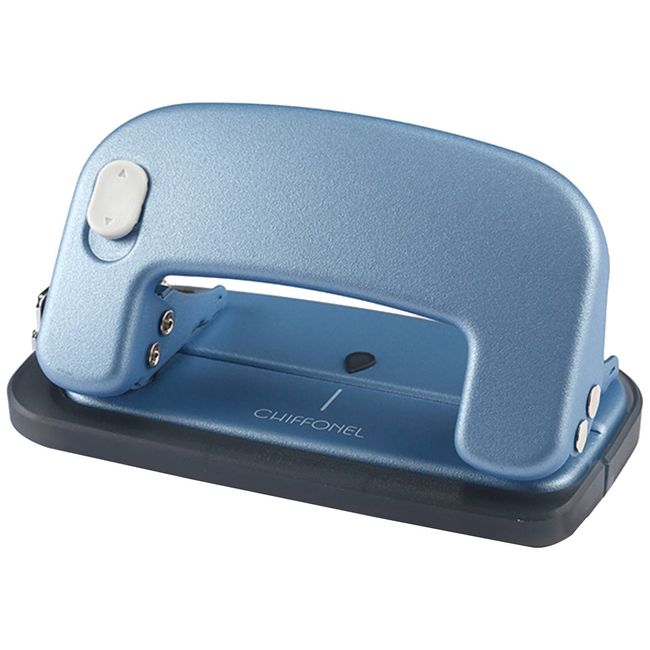 Max DP-12/B Hole Punch, Chiffon Punch, 2 Holes, 12 Pieces, Blue