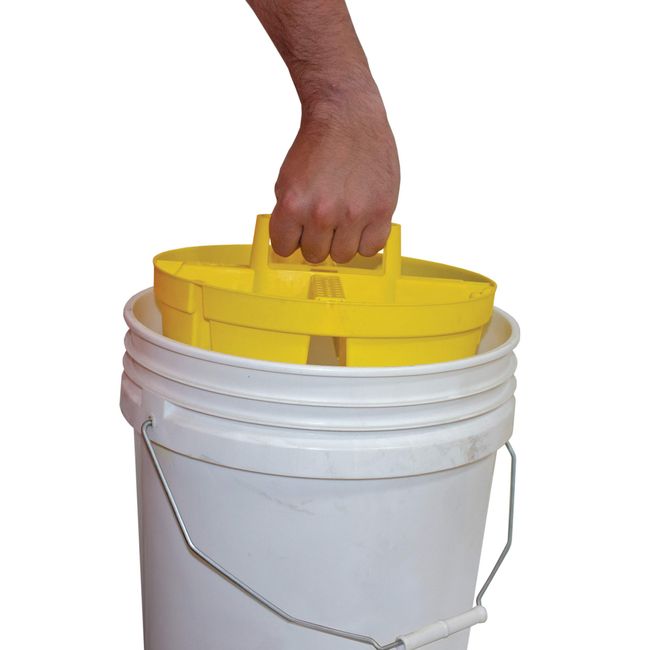 Bucket Boss - Bucket Stacker Small Parts Organizer, Bucket Organization  (15051) , Yellow