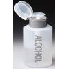 Liquid Push Down Alcohol Dispenser- Clear Bottle- Labeled - 9 Oz Bottle