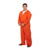 Mens Prisoner Convict Costume Orange X Large