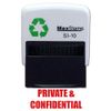 Private and Confidential Stamp – Self Inking Red Stamper – 24 x 7mm