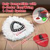 NEWE Mop Heads Replacements 2 Pack with Triangle Base for O-Cedar EasyWring 1 Tank System, Microfiber Spin Mops Replace Refills for Deep Cleaning All Floors (White)