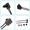 3 Pack Waterproof Push Button Switches 0-250V/3A KP-107 Button Switch On/Off Switch Light Wire Push Button for Motorcycle/Car with Wiring Cap