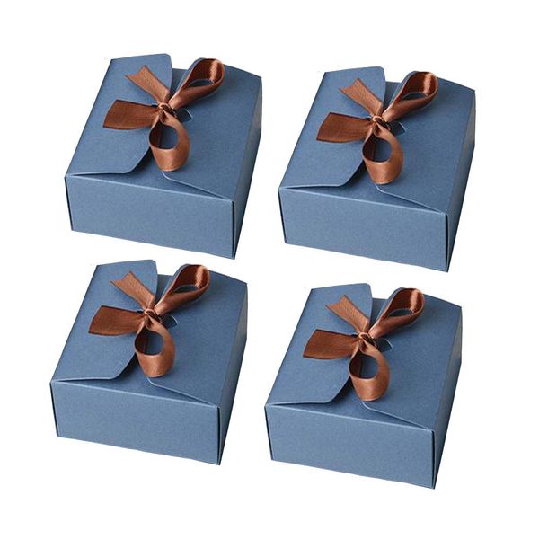 KanDery 30PCS Paper Candy Boxes, Sweet Wedding Favour Boxes, Cookies Gift Boxes, Paper Bakery Boxes, Cardboard Gift Packaging Boxes for Party Wedding Christmas Birthday Holiday, Blue