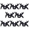 Zelerdo 8 Pack Plastic Moosehead Pool Billiard Cue Bridge Head (Black)