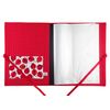 bettina bruder - Certificate Folder DIN A4 - Inside 30 Transparent Pockets - Ladybird Red / White