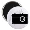 CafePress Camera Magnets 2.25" Round Magnet, Refrigerator Magnet